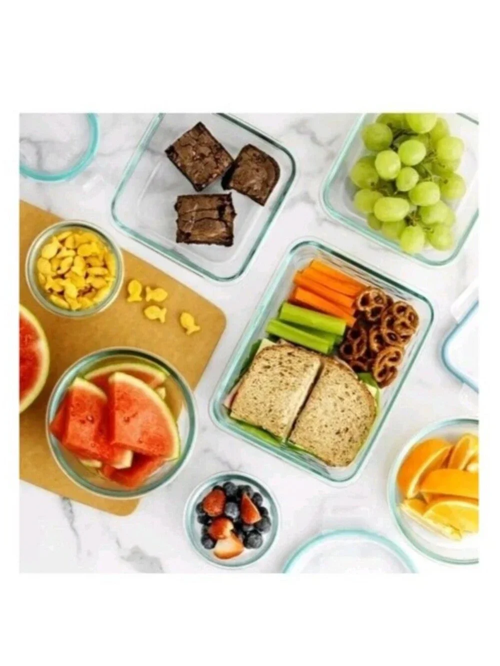 Snapware Pyrex 18-Piece Glass Food Storage Set